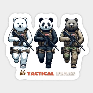 We Tactical Bears Sticker